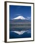 Mount Fuji and Lake Yamanaka, Honshu, Japan-null-Framed Premium Photographic Print