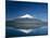 Mount Fuji and Lake Yamanaka, Honshu, Japan-null-Mounted Photographic Print