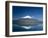 Mount Fuji and Lake Yamanaka, Honshu, Japan-null-Framed Photographic Print