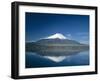 Mount Fuji and Lake Yamanaka, Honshu, Japan-null-Framed Photographic Print