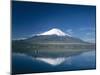 Mount Fuji and Lake Yamanaka, Honshu, Japan-null-Mounted Photographic Print