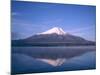 Mount Fuji and Lake Yamanaka, Honshu, Japan-null-Mounted Photographic Print