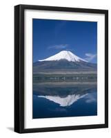 Mount Fuji and Lake Yamanaka, Honshu, Japan-null-Framed Photographic Print