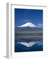 Mount Fuji and Lake Yamanaka, Honshu, Japan-null-Framed Photographic Print