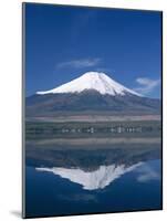 Mount Fuji and Lake Yamanaka, Honshu, Japan-null-Mounted Photographic Print