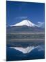 Mount Fuji and Lake Yamanaka, Honshu, Japan-null-Mounted Photographic Print