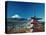 Mount Fuji and Pagoda, Hakone, Honshu, Japan-Steve Vidler-Stretched Canvas