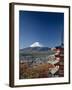 Mount Fuji and Pagoda, Honshu, Japan-Steve Vidler-Framed Photographic Print