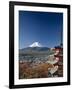 Mount Fuji and Pagoda, Honshu, Japan-Steve Vidler-Framed Photographic Print