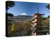 Mount Fuji and Temple, Fuji-Hakone-Izu National Park, Japan-Gavin Hellier-Stretched Canvas