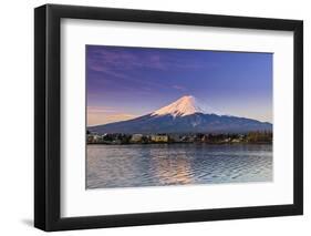 Mount Fuji at Sunrise as Seen from Lake Kawaguchi, Yamanashi Prefecture, Japan-Stefano Politi Markovina-Framed Photographic Print