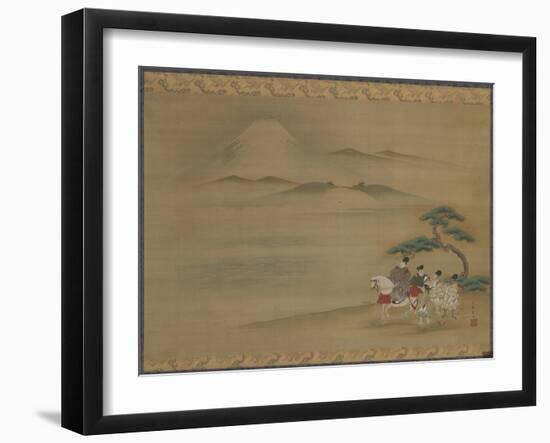 Mount Fuji: Episode from the 'Tales of Ise'-Sumiyoshi Hiromine-Framed Giclee Print