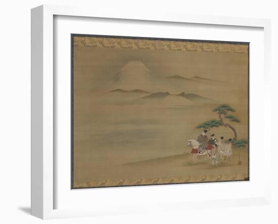 Mount Fuji: Episode from the 'Tales of Ise'-Sumiyoshi Hiromine-Framed Giclee Print