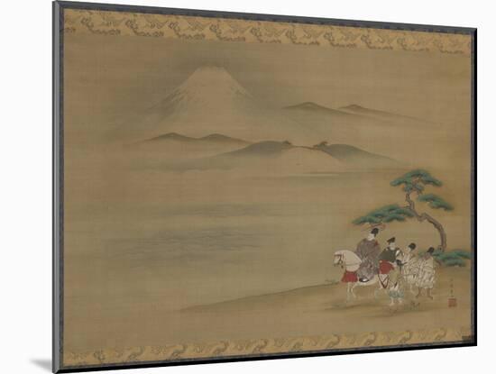 Mount Fuji: Episode from the 'Tales of Ise'-Sumiyoshi Hiromine-Mounted Giclee Print