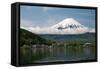 Mount Fuji from Kawaguchiko Lake in Japan-Vacclav-Framed Stretched Canvas