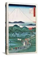 Mount Fuji from the Province of Hara in Suruga, 1860-null-Stretched Canvas