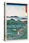 Mount Fuji from the Province of Hara in Suruga, 1860-null-Stretched Canvas