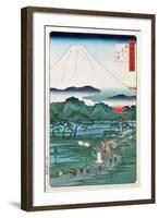 Mount Fuji from the Province of Hara in Suruga, 1860-null-Framed Giclee Print