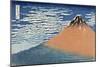 Mount Fuji in Clear Weather (also known as Red Fuji), c.1830-Katsushika Hokusai-Mounted Giclee Print