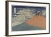 Mount Fuji in Clear Weather (also known as Red Fuji), c.1830-Katsushika Hokusai-Framed Giclee Print