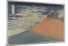 Mount Fuji in Clear Weather (also known as Red Fuji), c.1830-Katsushika Hokusai-Mounted Giclee Print