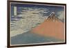 Mount Fuji in Clear Weather (also known as Red Fuji), c.1830-Katsushika Hokusai-Framed Giclee Print