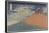 Mount Fuji in Clear Weather (also known as Red Fuji), c.1830-Katsushika Hokusai-Framed Stretched Canvas