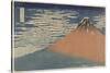 Mount Fuji in Clear Weather (also known as Red Fuji), c.1830-Katsushika Hokusai-Stretched Canvas