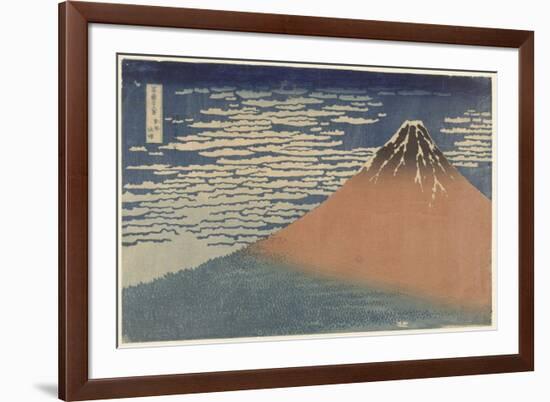 Mount Fuji in Clear Weather (also known as Red Fuji), c.1830-Katsushika Hokusai-Framed Giclee Print