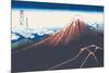 Mount Fuji in Summer-Katsushika Hokusai-Mounted Art Print