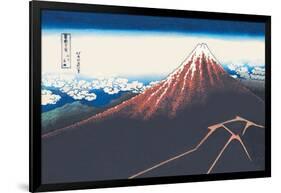Mount Fuji in Summer-Katsushika Hokusai-Framed Art Print
