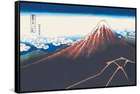 Mount Fuji in Summer-Katsushika Hokusai-Framed Stretched Canvas