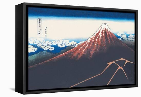 Mount Fuji in Summer-Katsushika Hokusai-Framed Stretched Canvas