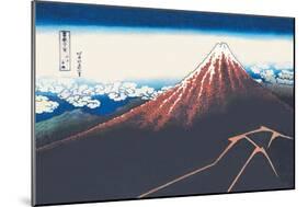 Mount Fuji in Summer-Katsushika Hokusai-Mounted Art Print