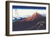 Mount Fuji in Summer-Katsushika Hokusai-Framed Art Print