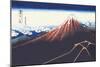 Mount Fuji in Summer-Katsushika Hokusai-Mounted Art Print