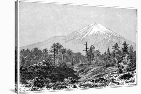 Mount Fuji, Japan, 1895-Charles Barbant-Stretched Canvas