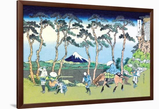 Mount Fuji Pilgrimage-Katsushika Hokusai-Framed Art Print