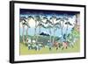 Mount Fuji Pilgrimage-Katsushika Hokusai-Framed Art Print