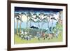 Mount Fuji Pilgrimage-Katsushika Hokusai-Framed Premium Giclee Print