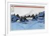 Mount Fuji Reflected in Lake Misaica, from the Series '36 Views of Mount Fuji' ('Fugaku…-Katsushika Hokusai-Framed Giclee Print