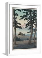 Mount Fuji Seen from Tagonoura in the Evening-Kawase Hasui-Framed Giclee Print