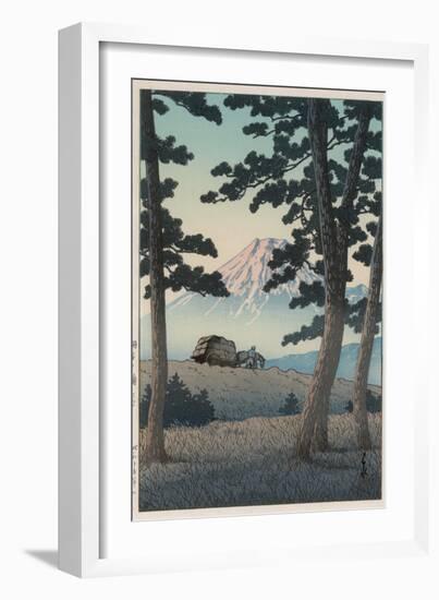 Mount Fuji Seen from Tagonoura in the Evening-Kawase Hasui-Framed Giclee Print