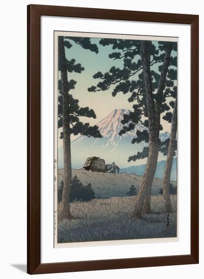 Mount Fuji Seen from Tagonoura in the Evening-Kawase Hasui-Framed Giclee Print