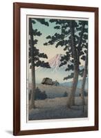 Mount Fuji Seen from Tagonoura in the Evening-Kawase Hasui-Framed Giclee Print