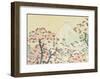 Mount Fuji seen through Cherry Blossom-Katsushika Hokusai-Framed Art Print