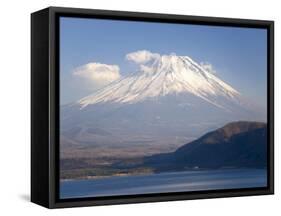 Mount Fuji, Viewed across Mototsu-Ko, One of the Lakes in the Fuji Go-Ko Region, Honshu, Japan-Gavin Hellier-Framed Stretched Canvas