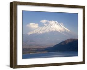 Mount Fuji, Viewed across Mototsu-Ko, One of the Lakes in the Fuji Go-Ko Region, Honshu, Japan-Gavin Hellier-Framed Photographic Print