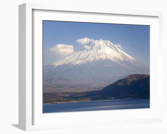 Mount Fuji, Viewed across Mototsu-Ko, One of the Lakes in the Fuji Go-Ko Region, Honshu, Japan-Gavin Hellier-Framed Photographic Print