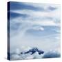 Mount Fuji with Clouds-Micha Pawlitzki-Stretched Canvas